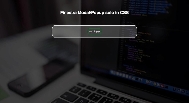 Modal/Popup solo CSS