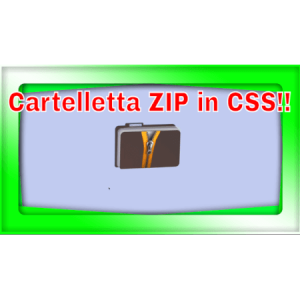 Cartelletta Porta-Documenti ZIP in CSS